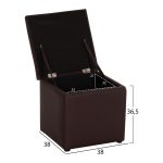 ΣΚΑΜΠΩ ΜΕ ΑΠΟΘΗΚΕΥΤΙΚΟ ΧΩΡΟ PU ΚΑΦΕ CUBE HM224.03--38x38x36.5Υεκ. - Image 3