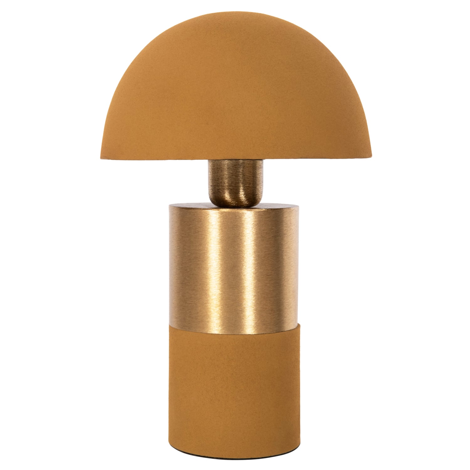 epitrapezio-fotistiko-fb9425410-metallo- ΕΠΙΤΡΑΠΕΖΙΟ ΦΩΤΙΣΤΙΚΟ PUNE HM4254.10 ΜΕΤΑΛΛΟ ΣΕ ΜΟΥΣΤΑΡΔΙ-ΧΡΥΣΟ Φ20,5x32,5Υεκ. - Image 1