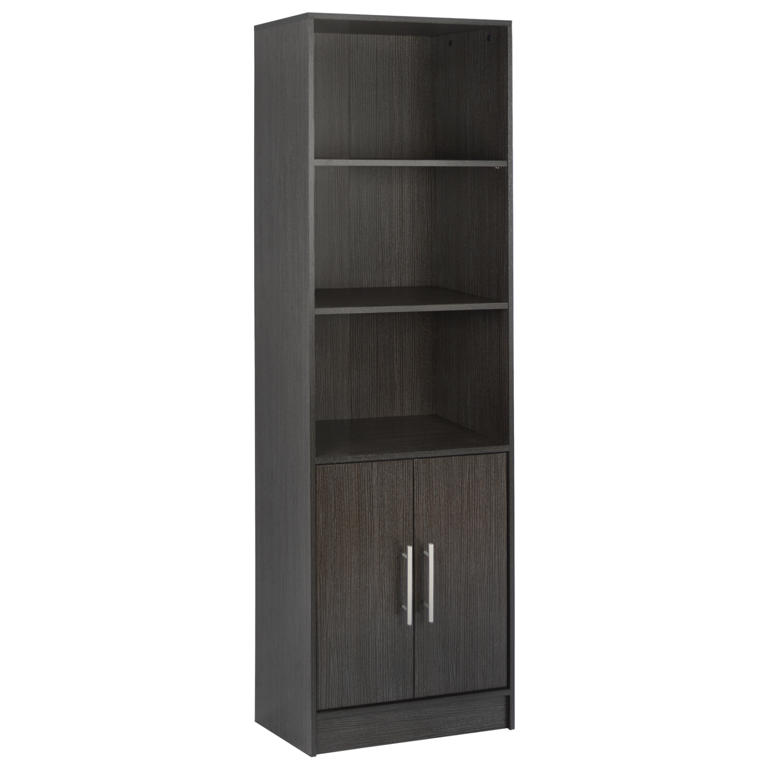 bibliothiki-melaminis-fb9202701-zebrano- ΒΙΒΛΙΟΘΗΚΗ ΜΕΛΑΜΙΝΗΣ ENSLEY HM2027.01 ZEBRANO 60X30X180 εκ. - Image 1
