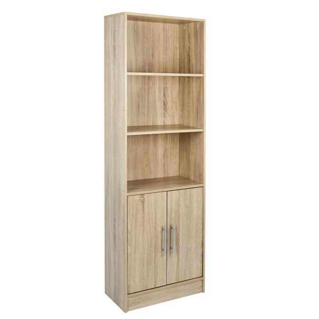bibliothiki-melaminis-hm202702-sonama-60 ΒΙΒΛΙΟΘΗΚΗ ΜΕΛΑΜΙΝΗΣ ENSLEY HM2027.02 SONAMA 60X30X180 εκ. - Image 1