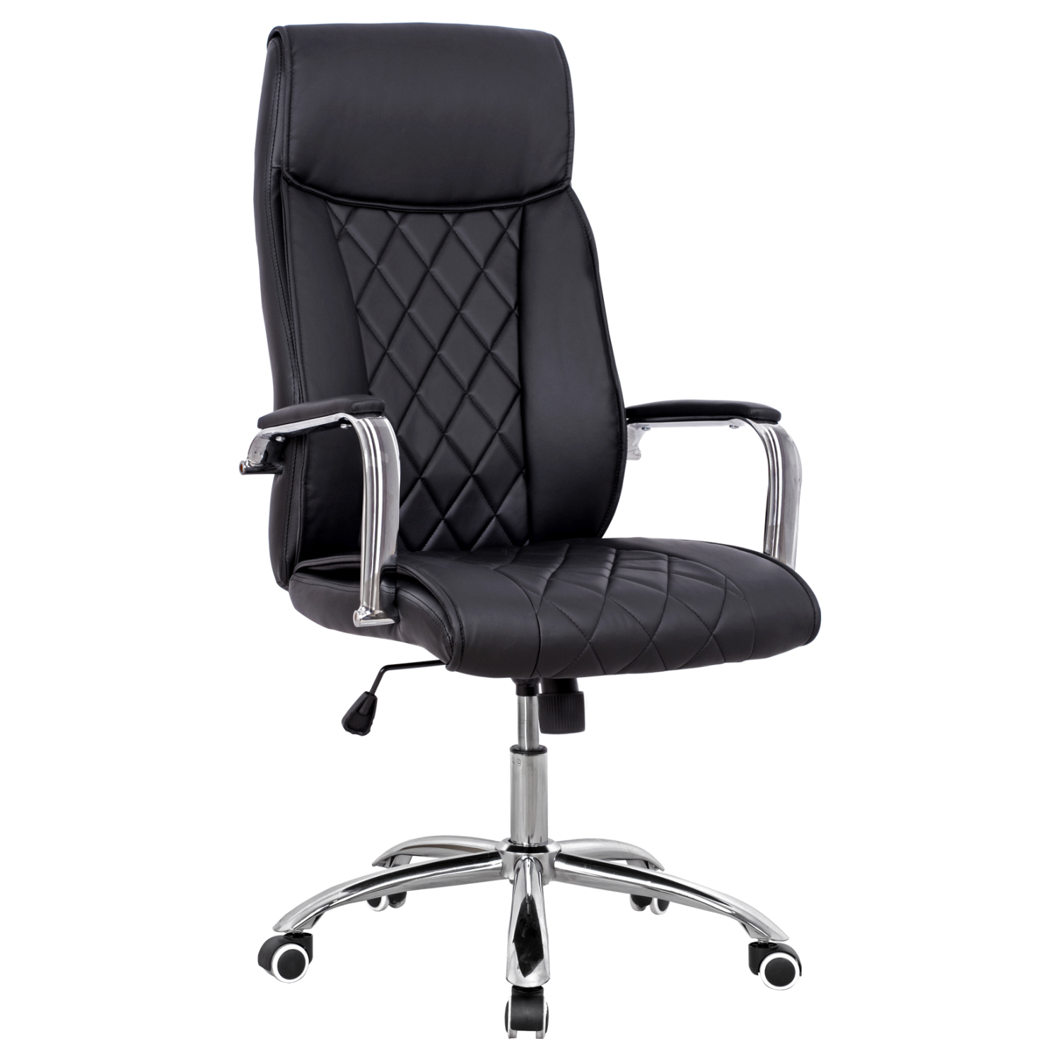 karekla-grafeioy-dieythyntiki-fb9110401-2 ΚΑΡΕΚΛΑ ΓΡΑΦΕΙΟΥ SHAILA HM1104.01 ΣΕ ΧΡΩΜΑ ΜΑΥΡΟ 64x68x(116-123)cm - Image 1