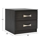 ΚΟΜΟΔΙΝΟ ΜΕ 2 ΣΥΡΤΑΡΙΑ ΚΑΙ ΧΕΡΟΥΛΙ ASHLYN HM2235.01 ZEBRANO 48x40x42Yεκ. - Image 2