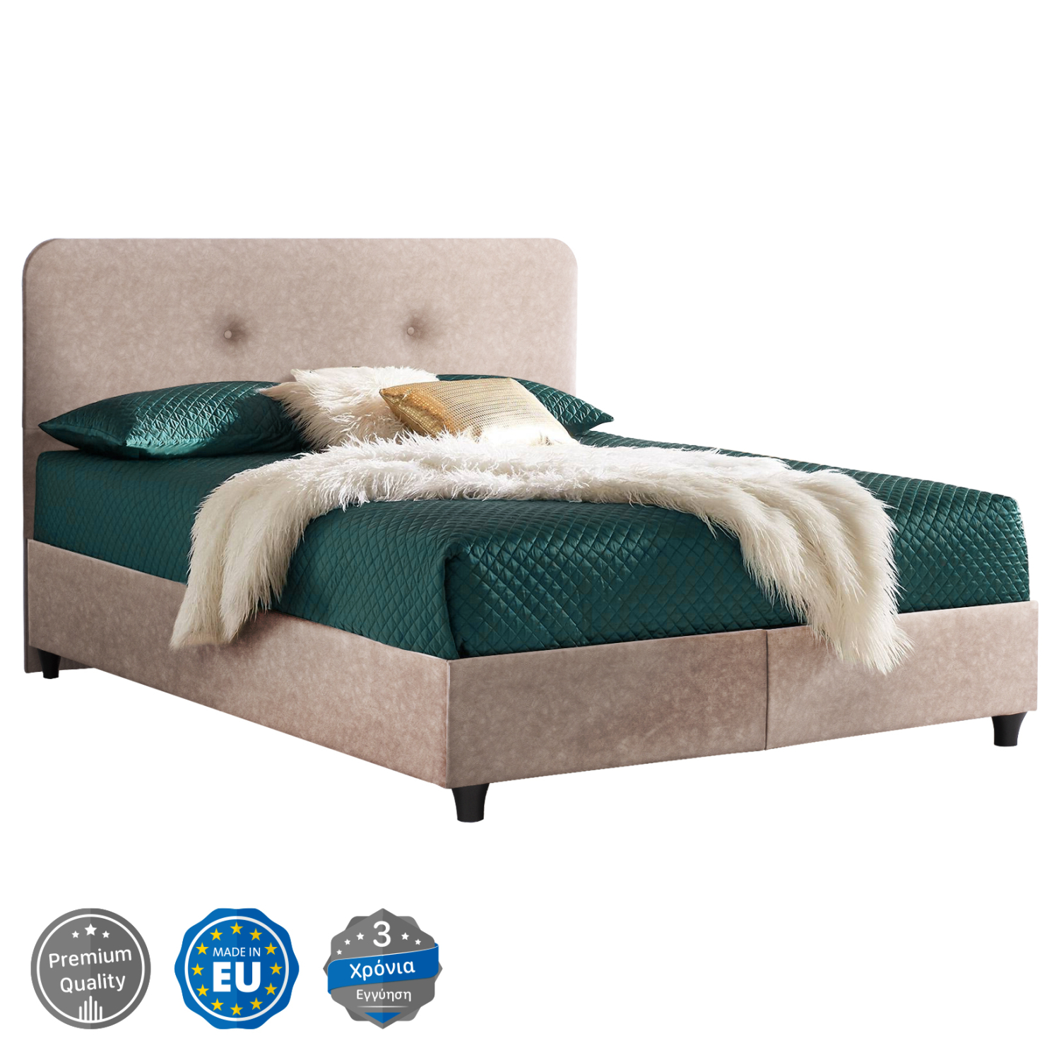 krebati-fb963722-mpez-yfasma-tnubuck-150 ΚΡΕΒΑΤΙ HM637.22 DOLORES ΜΠΕΖ ΥΦΑΣΜΑ τ.NUBUCK, 150x200 εκ. - Image 1