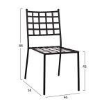 ΜΕΤΑΛΛΙΚΗ ΚΑΡΕΚΛΑ EMERY HM5509 ΣΕ ΜΑΥΡΗ ΑΠΟΧΡΩΣΗ 46x58x88  cm - Image 2