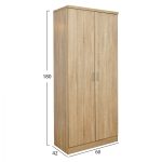 ΝΤΟΥΛΑΠΑ 2ΦΥΛΛΗ BAILEY ΜΕ ΤΡΙΑ ΡΑΦΙΑ HM337.02 SONAMA 60Χ42Χ180Υεκ. - Image 2