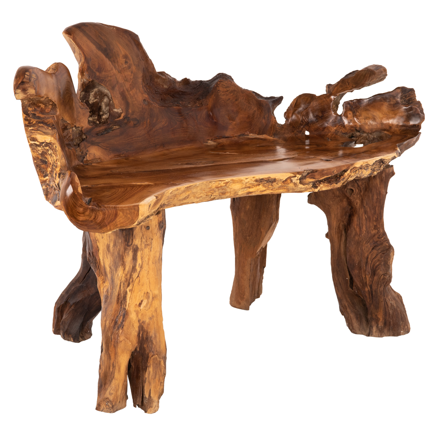 pagkaki-masif-xylo-teak-fysiko-fb99398-1 ΠΑΓΚΑΚΙ ΜΑΣΙΦ ΞΥΛΟ ΤEAK ΦΥΣΙΚΟ HM9398 130x52x80Υεκ. - Image 1