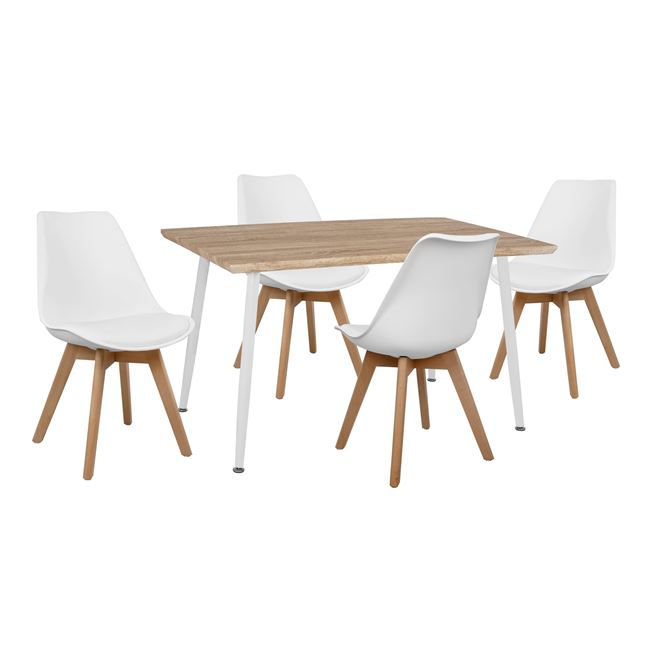 set-trapezarias-5tmch-hm1035002-trapezi- ΣΕΤ ΤΡΑΠΕΖΑΡΙΑΣ 5ΤΜΧ HM10350.02 ΤΡΑΠΕΖΙ 120x70x76,5 cm & ΚΑΡΕΚΛΕΣ VEGAS - Image 1