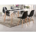 ΣΕΤ ΤΡΑΠΕΖΑΡΙΑΣ 5ΤΜΧ ΜΕ ΤΡΑΠΕΖΙ MINIMAL & ΚΑΡΕΚΛΑ TWIST HM10192 120x80x73 cm - Image 2