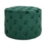 ΣΚΑΜΠΟ KASSIE ΚΥΠΑΡΙΣΣΙ ΒΕΛΟΥΔΟ ΤΥΠΟΥ CHESTERFIELD HM8406.03 Φ60x43Υ εκ.