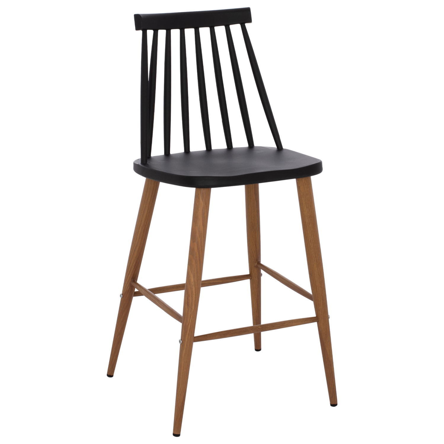 skampo-mpar-mayro-fb9930002-43x45x97-ek ΣΚΑΜΠΟ ΜΠΑΡ VANESSA ΜΑΥΡΟ ΜΕΣΑΙΟΥ ΥΨΟΥΣ HM9300.02 43x45x97Υεκ. - Image 1