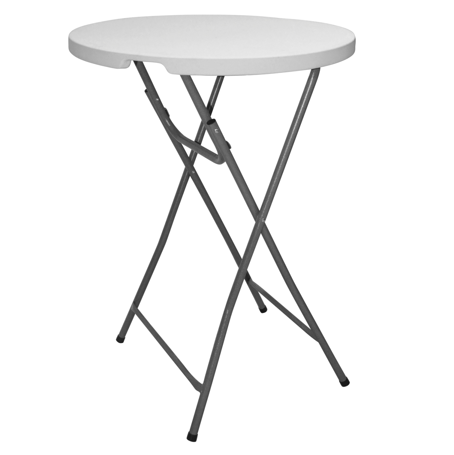 trapezi-mpar-catering-synedrioy-fb95066- ΤΡΑΠΕΖΙ ΜΠΑΡ CATERING-ΣΥΝΕΔΡΙΟΥ HM5066 Φ81Χ110 εκ.ΠΤΥΣΣΟΜΕΝΟ - Image 1