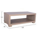 ΤΡΑΠΕΖΙ ΣΑΛΟΝΙΟΥ SALEM HM2217.02 SONAMA OAK 120Χ60Χ42Y εκ. - Image 2