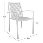 ΠΟΛΥΘΡΟΝΑ ΑΛΟΥΜΙΝΙΟΥ BRONCA HM5130.01 ΛΕΥΚΗ 54,2x59x83,5Υεκ. - Image 3