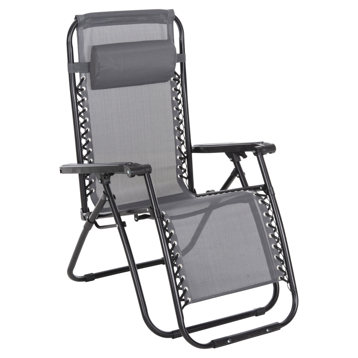 polythrona-relax-fb9509511-gkri-textilen ΠΟΛΥΘΡΟΝΑ RELAX COMPANION HM5095.11 ΓΚΡΙ TEXTILENE-ΜΑΥΡΟ ΜΕΤΑΛΛΟ 67x145x110Υεκ. - Image 1