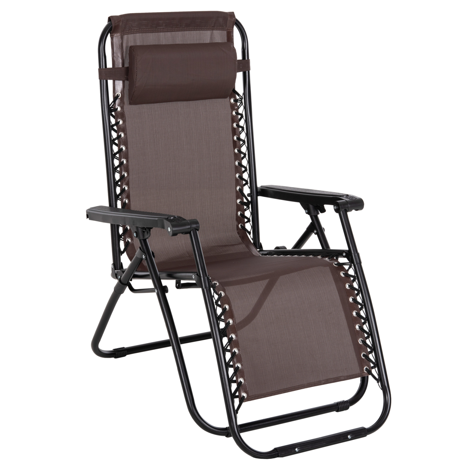 polythrona-relax-fb9509513-kafe-textilen ΠΟΛΥΘΡΟΝΑ RELAX COMPANION HM5095.13 ΚΑΦΕ TEXTILENE-ΜΑΥΡΟ ΜΕΤΑΛΛΟ 67x145x110Υεκ. - Image 1