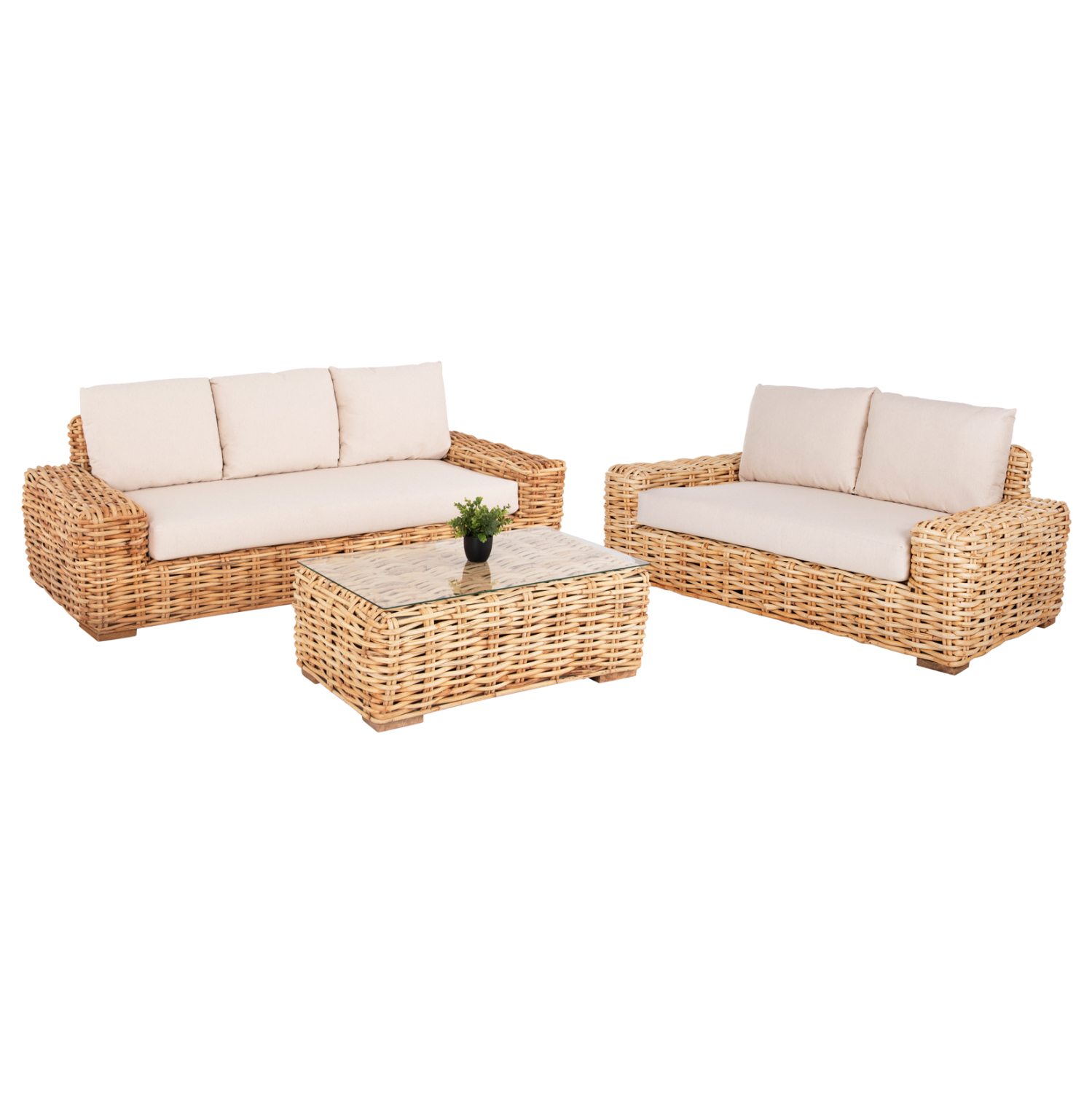 set-saloni-exchoroy-fb911941-3tmch-fysik ΣΕΤ ΣΑΛΟΝΙ ΕΞ.ΧΩΡΟΥ TROPEL HM11941 3ΤΜΧ ΦΥΣΙΚΟ RATTAN-ΛΕΥΚΑ ΜΑΞΙΛΑΡΙΑ - Image 1