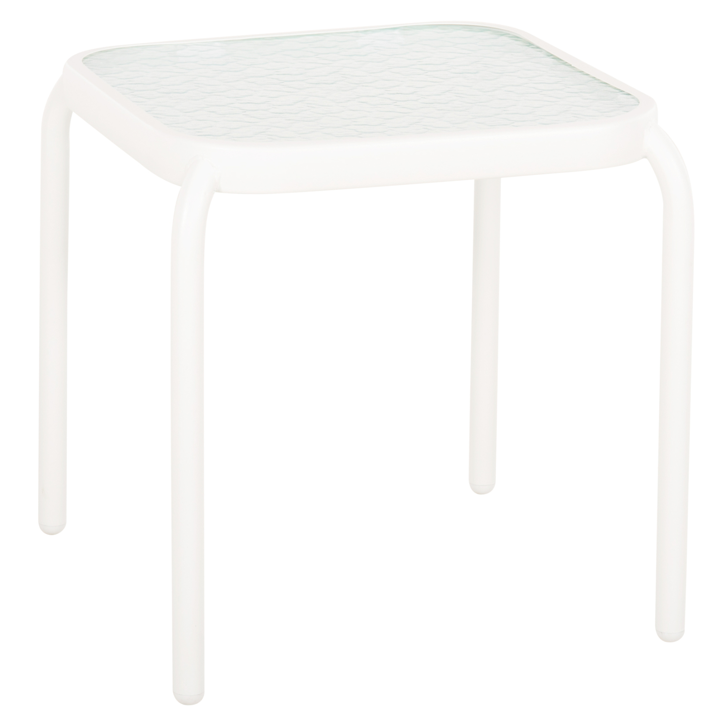 trapezaki-exchoroy-tetragono-fb9597502-l ΤΡΑΠΕΖΑΚΙ ΕΞ.ΧΩΡΟΥ ΤΕΤΡΑΓΩΝΟ DIDO HM5975.02 ΛΕΥΚΟ ΜΕΤΑΛΛΟ-ΓΥΑΛΙ 40x40x40Υεκ - Image 1