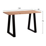 ΚΟΝΣΟΛΑ SOFIA SLIM HM8503.11 ΜΑΣΙΦ ΞΥΛΟ ΑΚΑΚΙΑΣ ΦΥΣΙΚΟ 130X45X76Υεκ. - Image 3