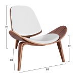 ΠΟΛΥΘΡΟΝΑ SUPERIOR PLUS HM1128.13 ΚΑΡΥΔΙ ΜΕ ΛΕΥΚΟ ΜΑΞΙΛΑΡΙ PU 89x83x76Y εκ. - Image 4