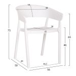 ΠΟΛΥΘΡΟΝΑ ΠΟΛΥΠΡΟΠΥΛΕΝΙΟΥ PERFOE HM5941.01 ΛΕΥΚΗ 56x50x73Υεκ. - Image 3