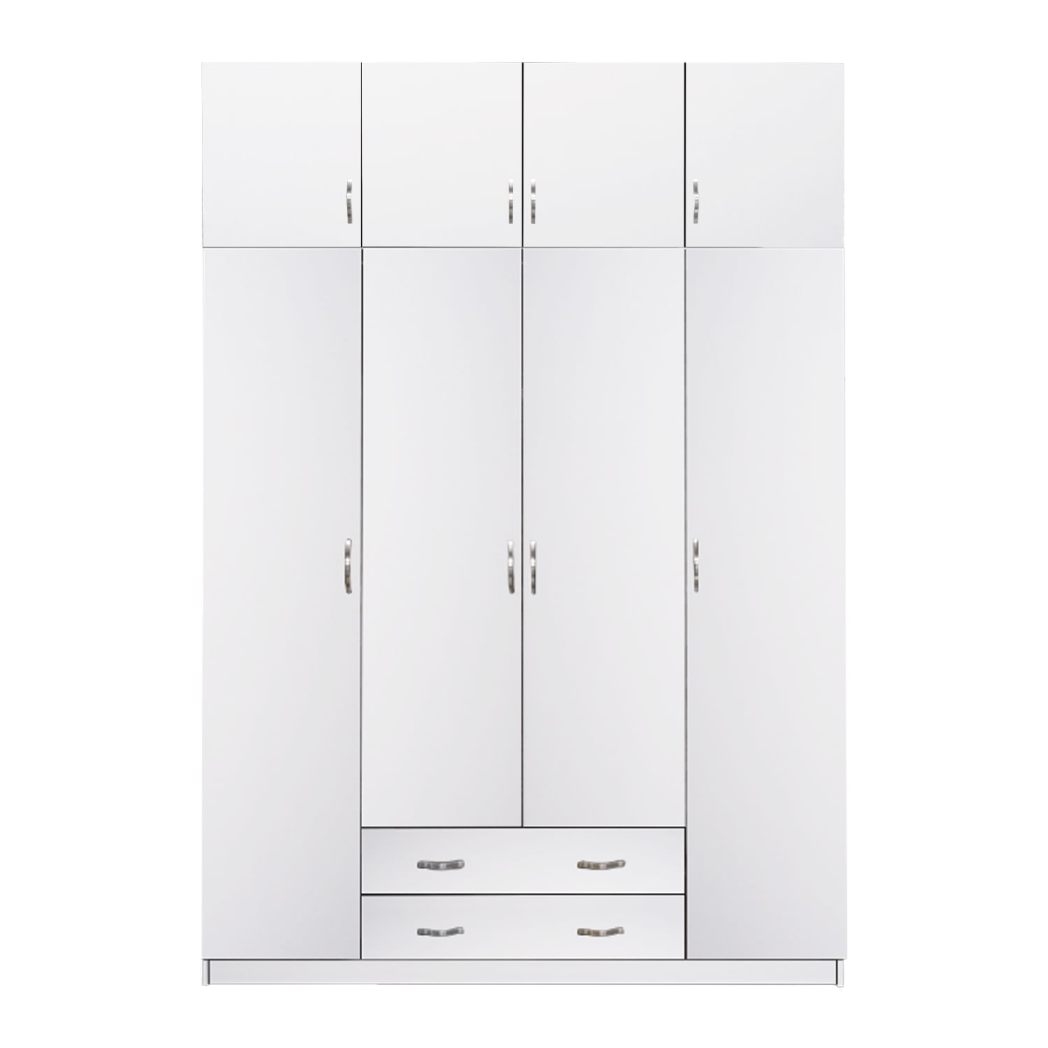 set-ntoylapa-me-patari-4-fylla-fb9112240 ΝΤΟΥΛΑΠΑ 4ΦΥΛΛΗ ΜΕ ΠΑΤΑΡΙ HM11224.05 ΜΕΛΑΜΙΝΗ ΛΕΥΚΗ 200x55.5x240Υεκ. - Image 1
