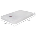 ΣΤΡΩΜΑ ΑΦΡΟΥ ΧΩΡΙΣ ΕΛΑΤΗΡΙΑ JORDY 120X200x15Y-- HM374.08  (ROLL PACKING) ΛΕΥΚΟ - Image 5
