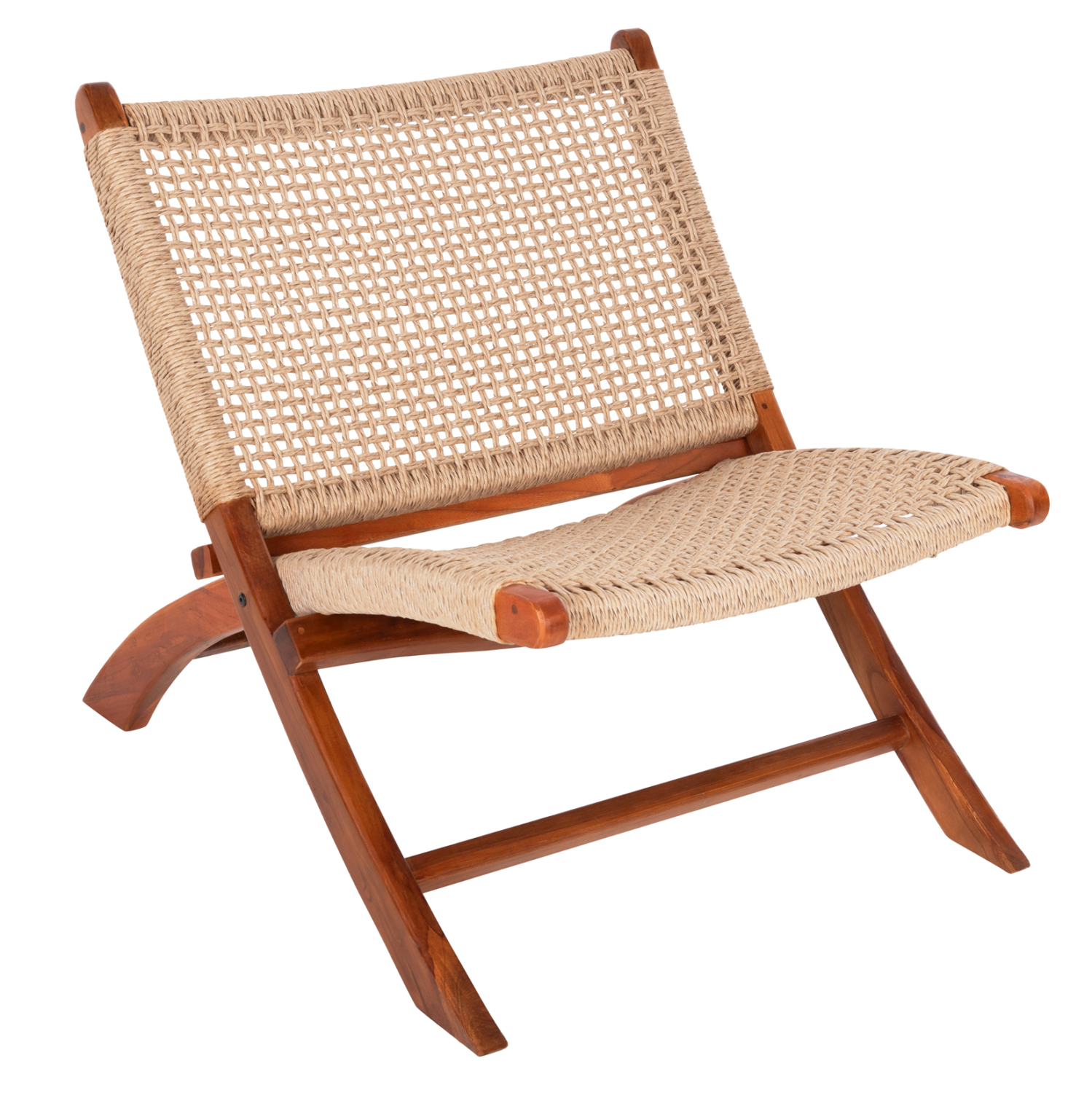 karekla-anadiploymeni-fb9947701-masif-te ΚΑΡΕΚΛΑ LOUNGE ΑΝΑΔΙΠΛΟΥΜΕΝΗ FERM HM9477.01 ΜΑΣΙΦ ΤΕΑΚ ME ΣΧΟΙΝΙ VIRO 65,5x80x67Υεκ - Image 1