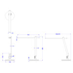 ΦΩΤΙΣΤΙΚΟ ΓΡΑΦΕΙΟΥ LED BLAIN PRO HM4445.07 ΓΚΡΙ ΜΕΤΑΛΛΙΚΟ ΧΡΩΜΑ Φ19x49,9Υεκ. - Image 2