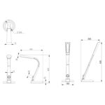 ΦΩΤΙΣΤΙΚΟ ΓΡΑΦΕΙΟΥ LED BLAIN PRO HM4451.08 ΑΣΗΜΙ ΧΡΩΜΑ 34,3x18,3x42,5Υεκ. - Image 2