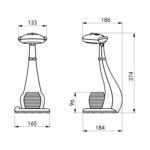 ΠΑΙΔΙΚΟ ΦΩΤΙΣΤΙΚΟ ΓΡΑΦΕΙΟΥ LED BADOO ΓΑΤΑ HM4457.01 ΛΕΥΚΟ ABS-ΜΕ ΜΟΛΥΒΟΘΗΚΗ - Image 2