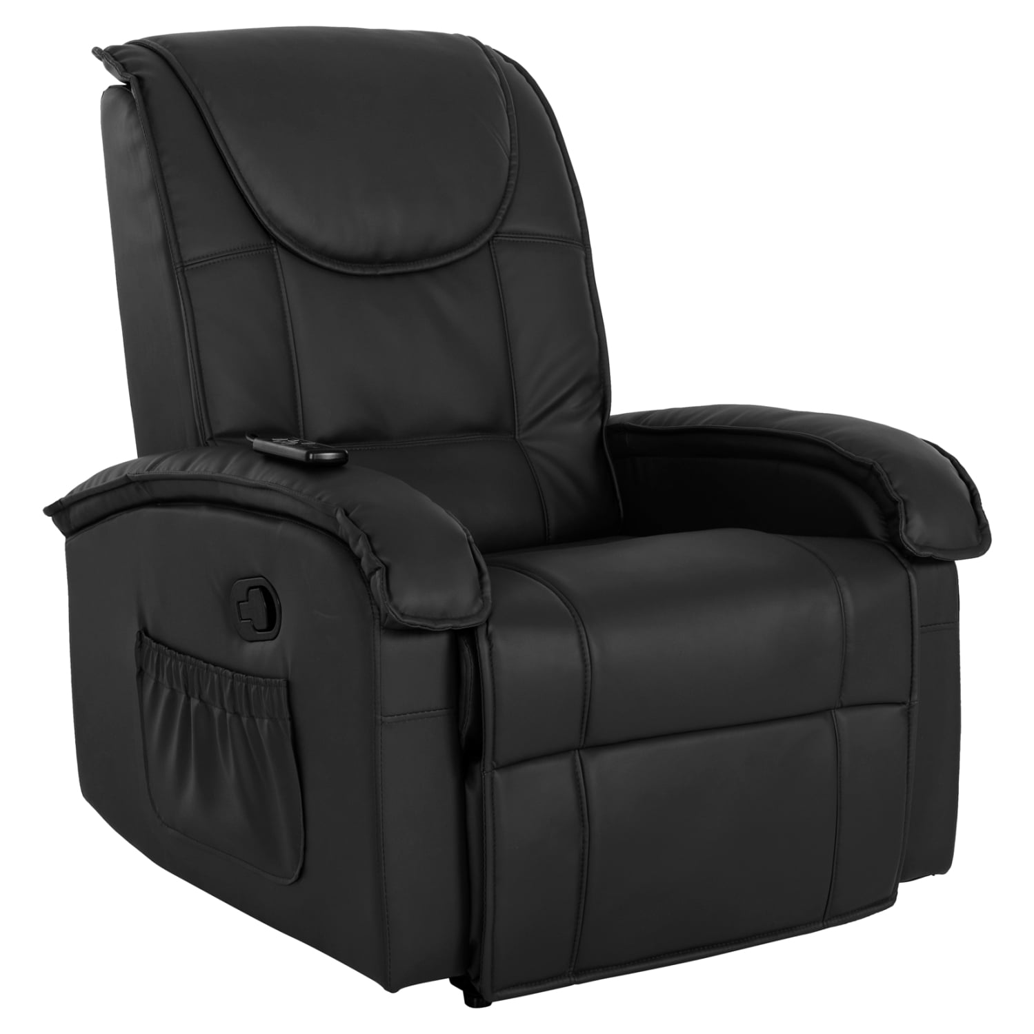 polythrona-me-michanismo-massage-fb90026 ΠΟΛΥΘΡΟΝΑ RELAX ΜΕ ΜΗΧΑΝΙΣΜΟ MASSAGE ROCCA HM0026.01 PU ΜΑΥΡΟ 88x90x80 εκ. - Image 1