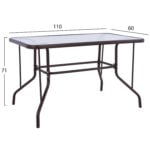 ΣΕΤ ΕΞ.ΧΩΡΟΥ 5ΤΜΧ MAG HM21033.02 ΤΡΑΠΕΖΙ ADAM & 4 ΠΤΥΣΣΟΜΕΝΕΣ ΚΑΡΕΚΛΕΣ-ΚΑΦΕ - Image 2