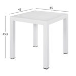 ΤΡΑΠΕΖΙ ΑΛΟΥΜΙΝΙΟΥ QIANA HM5402.01 ΛΕΥΚΟ 45x45x45,5Υ εκ. - Image 3