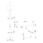 ΦΩΤΙΣΤΙΚΟ ΓΡΑΦΕΙΟΥ LED BLAIN PRO HM4454.07 ΓΚΡΙ ΒΑΣΗ ABS & ΑΛΟΥΜΙΝΙΟ 51,8x40Υεκ. - Image 2
