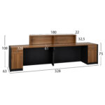 ΕΠΑΓΓΕΛΜΑΤΙΚΟ ΓΡΑΦΕΙΟ ΥΠΟΔΟΧΗΣ SUPREME 328X63X108 HM2359 - Image 4