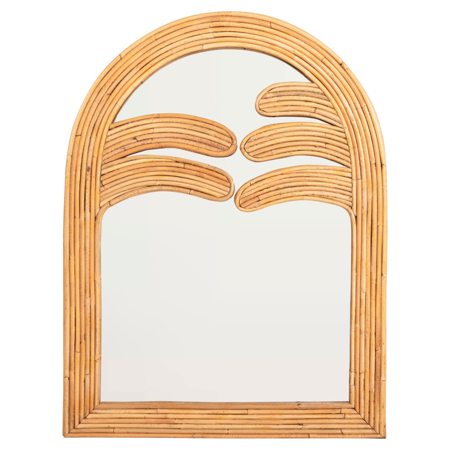 kathreptis-toichoy-fb94366-fysiko-rattan ΚΑΘΡΕΠΤΗΣ ΤΟΙΧΟΥ REFLECT HM4366 ΦΥΣΙΚΟ RATTAN 61x5x80Υεκ. - Image 1