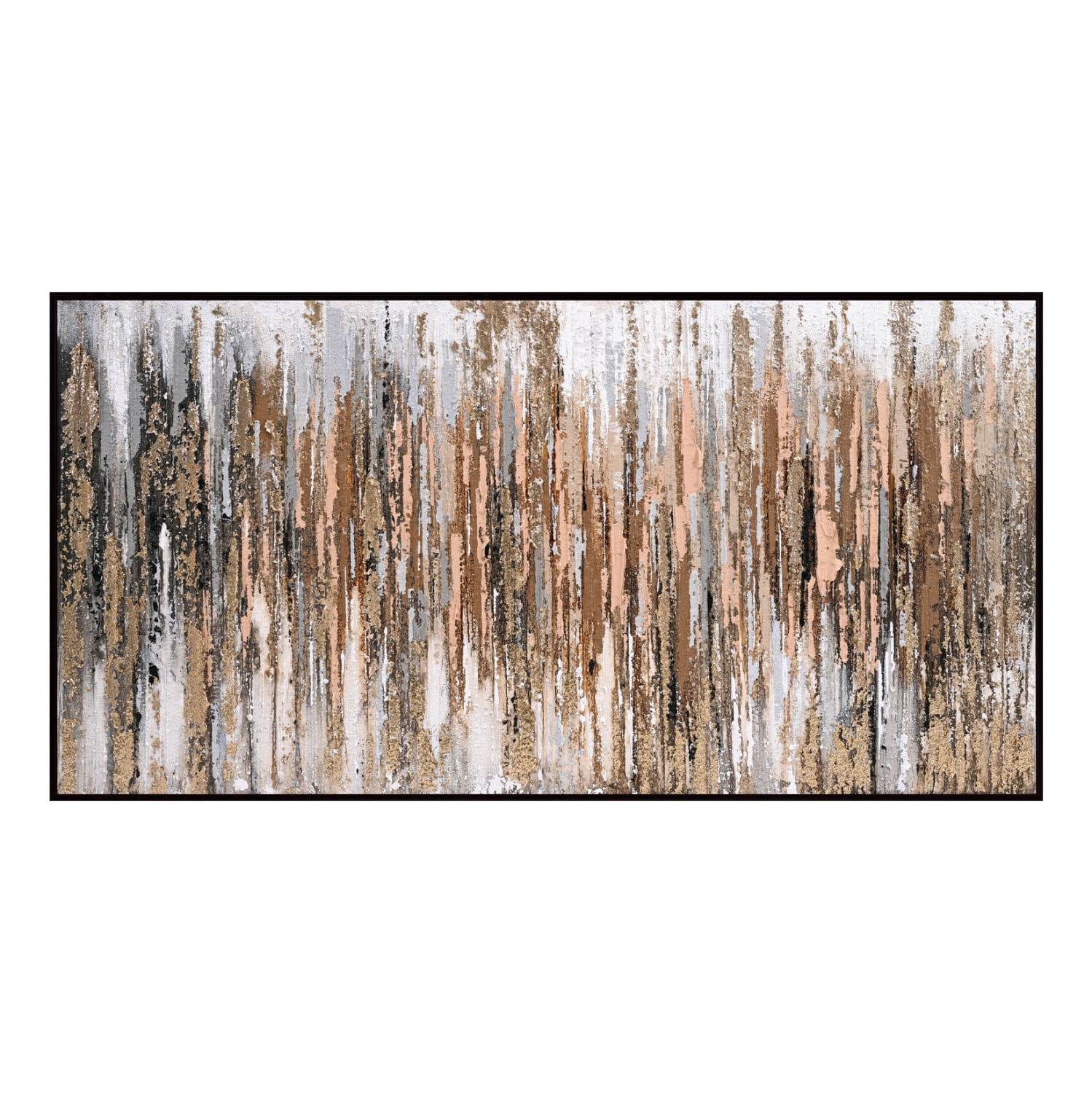 pinakas-toichoy-abstract-fb9457401-me-ko ΠΙΝΑΚΑΣ ΤΟΙΧΟΥ SEDIMENT HM4574.01 ΜΕ ΚΟΡΝΙΖΑ ΜΑΥΡΗ-ΚΑΜΒΑΣ 142x4.5x72Υεκ - Image 1