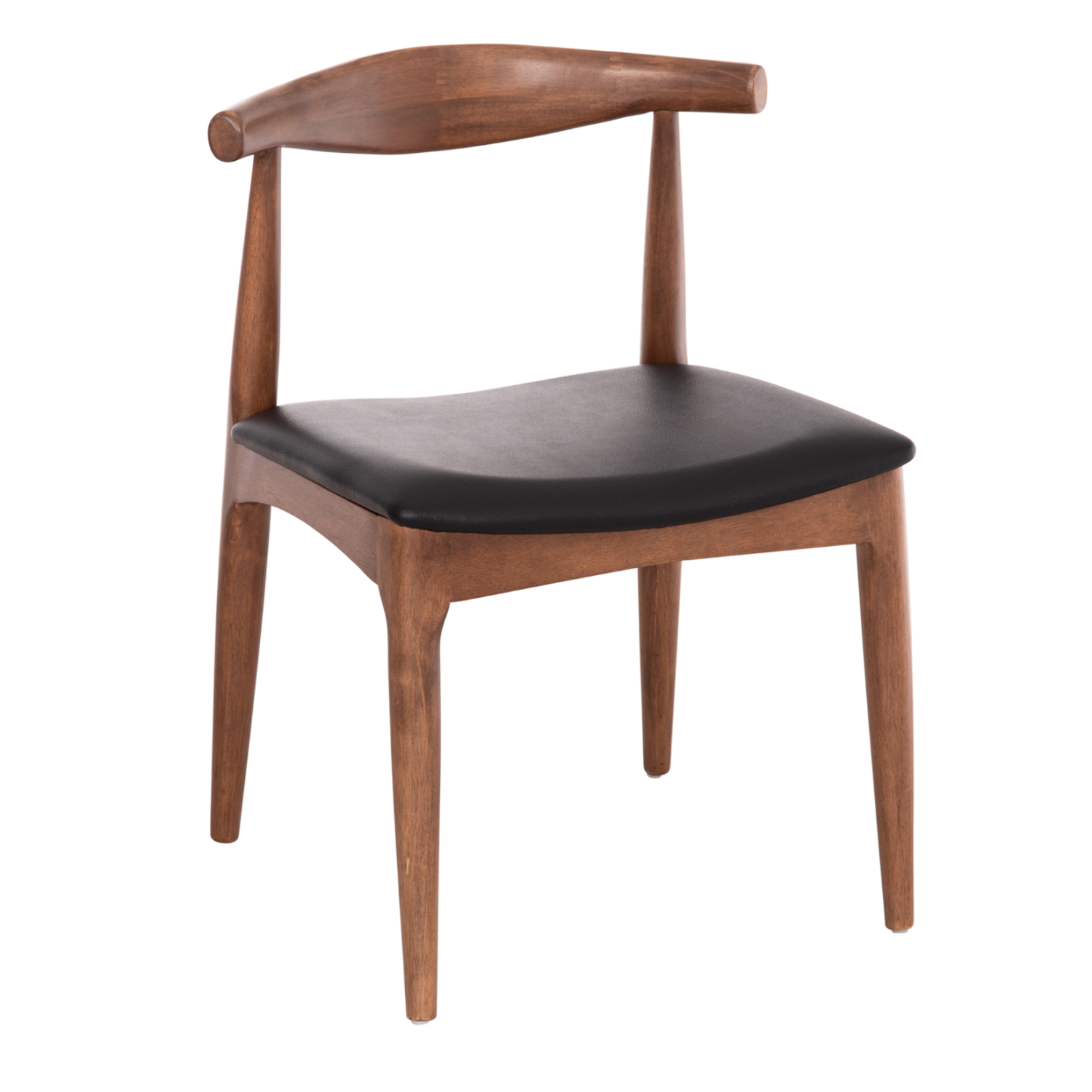 karekla-trapezarias-fb9994703-rubberwood KΑΡΕΚΛΑ ΤΡΑΠΕΖΑΡΙΑΣ ALOR HM9947.03 RUBBERWOOD ΚΑΡΥΔΙ-ΜΑΥΡΟ PU 55x51x75Υεκ - Image 1