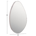ΚΑΘΡΕΠΤΗΣ ΤΟΙΧΟΥ DROP HM4488.05 ΜΕ ΠΛΑΙΣΙΟ MDF ΣΕ ΧΡΩΜΑΤΙΣΜΟ WHITE MARBLE 50x80Υεκ. - Image 2