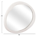 ΚΑΘΡΕΠΤΗΣ ΤΟΙΧΟΥ ΟΒΑΛ ΣΕΙΡΑ SANTORINI HM4513 MDF ΣΕ ΥΠΟΛΕΥΚΟ 90x3,2x60Υεκ - Image 2
