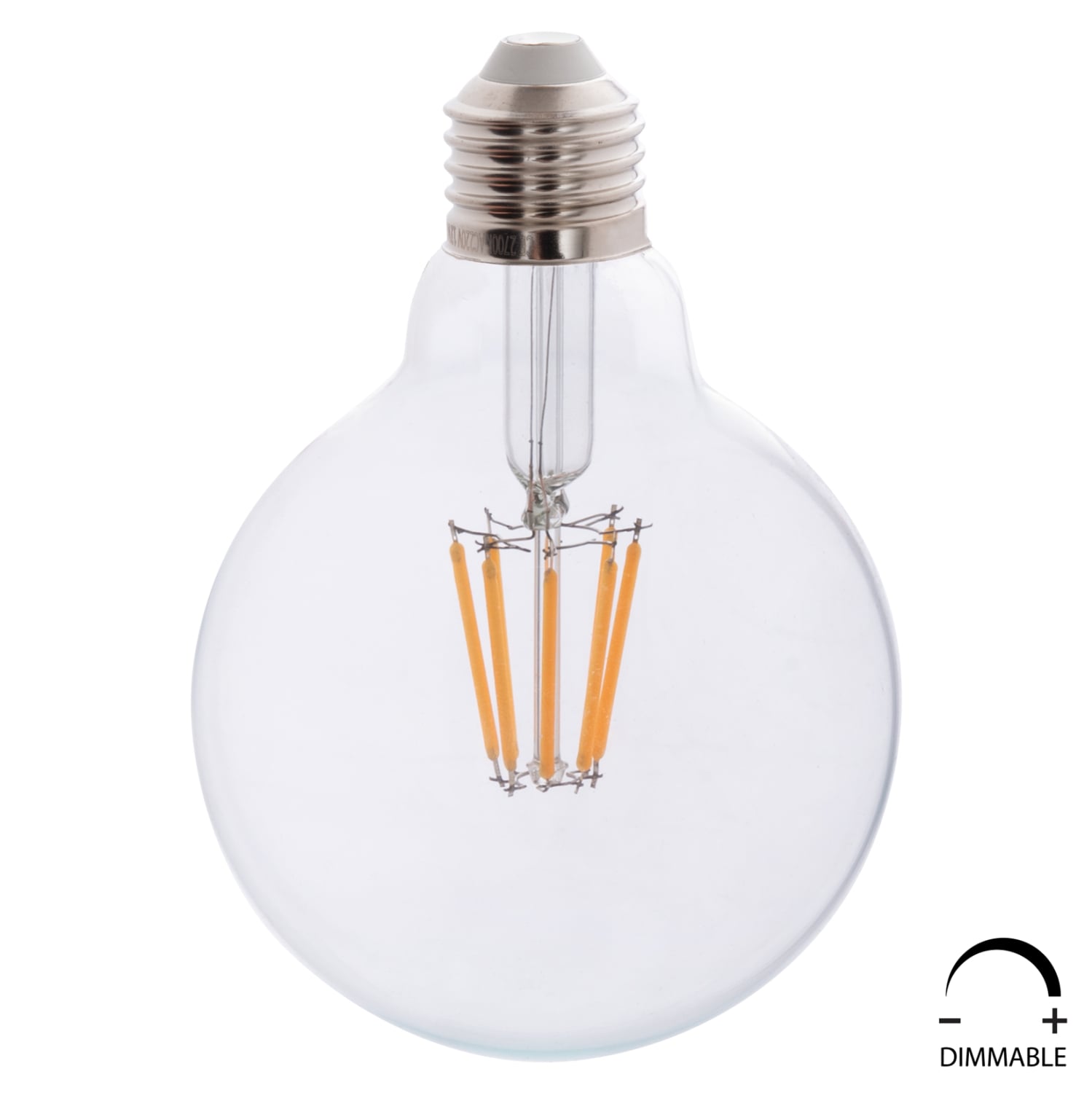 lamptiras-globo-led-filament-8w-e27-3000 ΛΑΜΠΤΗΡΑΣ GLOBO LED FILAMENT 8W E27 2700K ΔΙΑΦΑΝΟΣ DIMMABLE HM4050.01 - Image 1