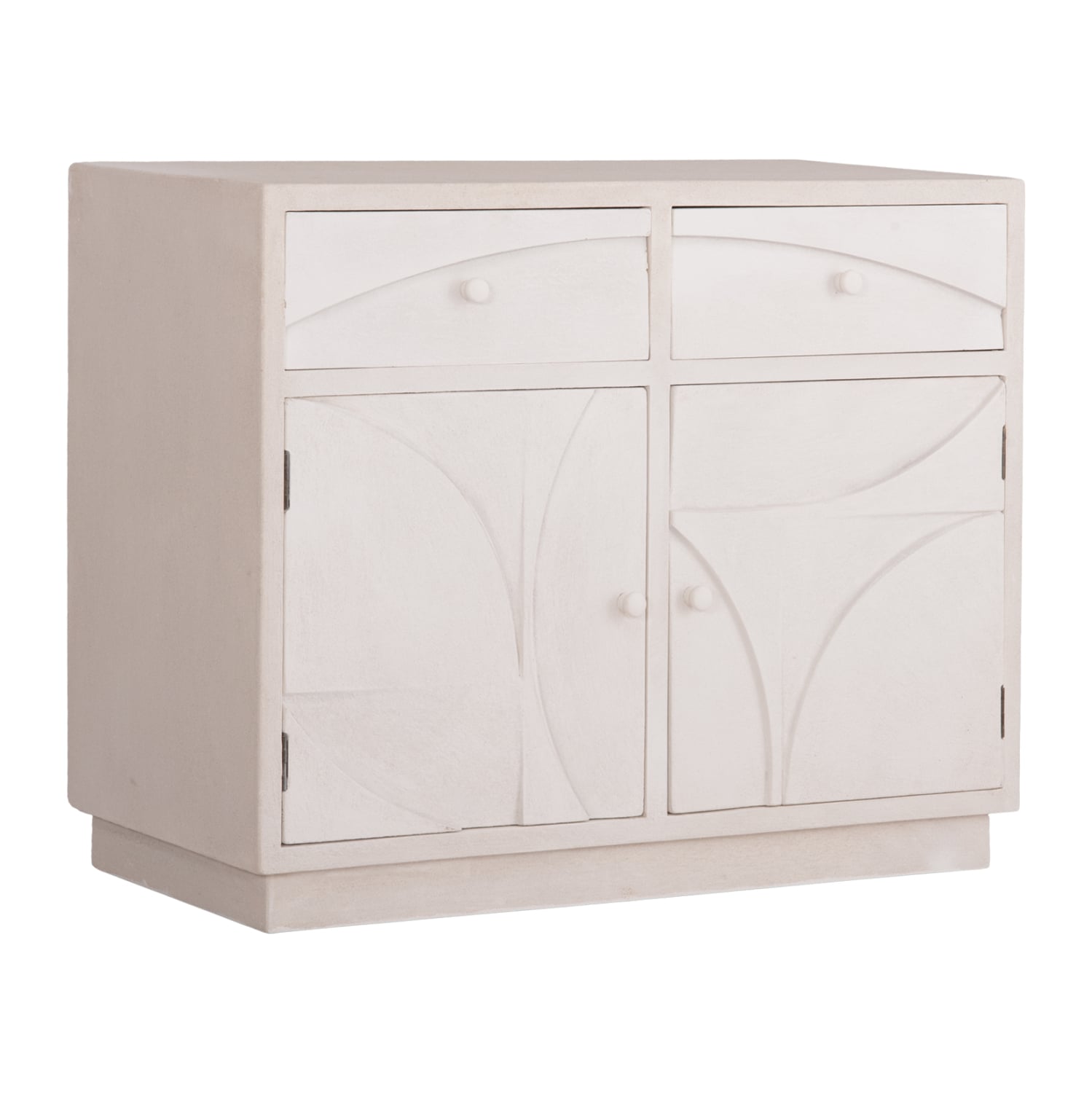 mpoyfes-fb918046-mdf-se-ypoleyko-chroma- ΜΠΟΥΦΕΣ ΣΕΙΡΑ SANTORINI HM18046 MDF ΣΕ ΥΠΟΛΕΥΚΟ ΧΡΩΜΑ-2 ΣΥΡΤΑΡΙΑ & 2 ΠΟΡΤΕΣ 107x38x82,5Υεκ. - Image 1