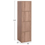 ΝΤΟΥΛΑΠΙ SORIANO HM9940.11 SONAMA OAK ΜΕΛΑΜΙΝΗ 40x39-41x157Υεκ. - Image 2