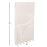 ΠΙΝΑΚΑΣ ΣΕΙΡΑ SANTORINI HM4505 MDF ΣΕ ΥΠΟΛΕΥΚΟ ΧΡΩΜΑ 80x4(πάχος)x120Υεκ. - Image 2