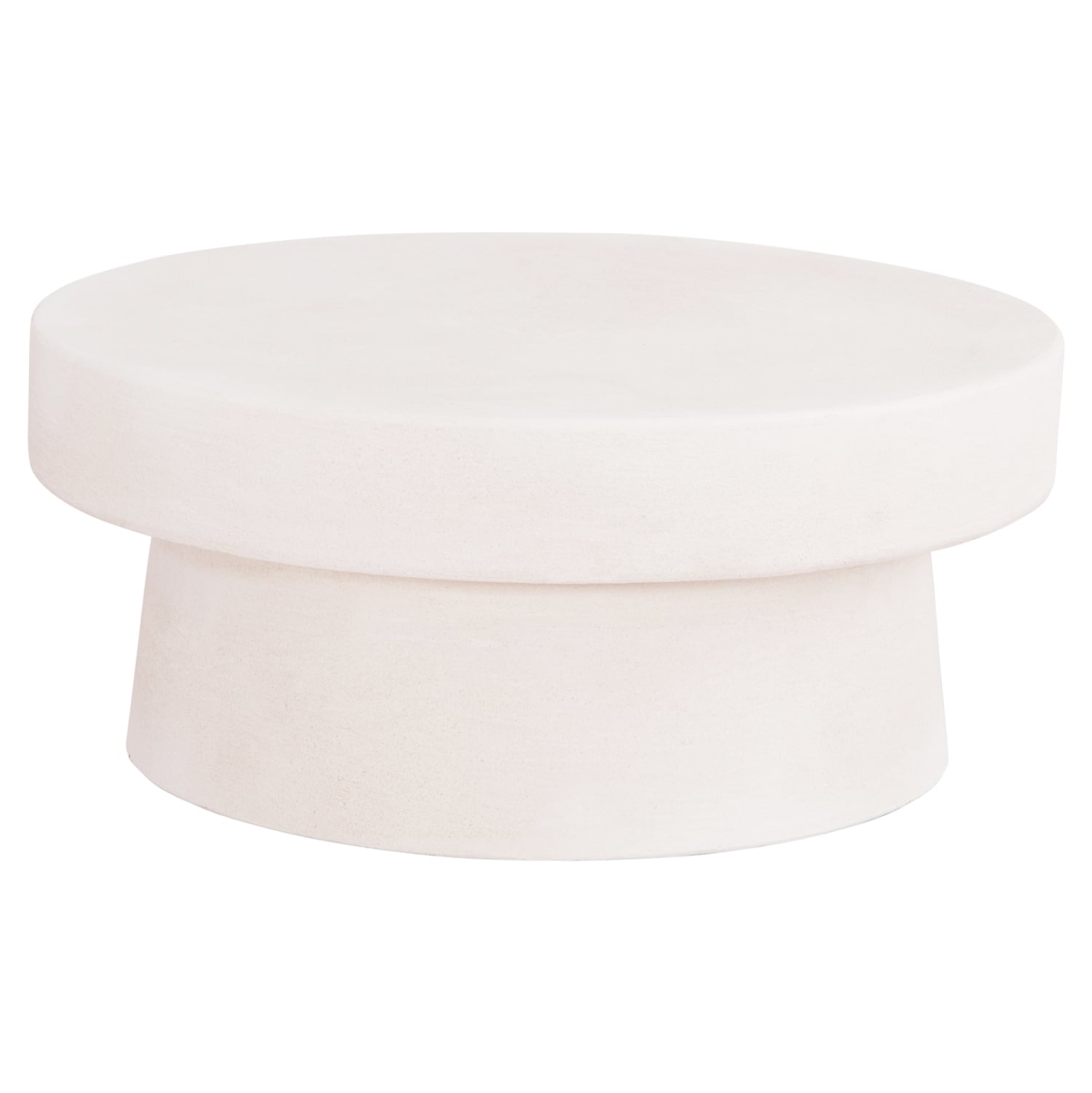 trapezi-salonioy-stroggylo-fb918050-mdf- ΤΡΑΠΕΖΙ ΣΑΛΟΝΙΟΥ ΣΤΡΟΓΓΥΛΟ ΣΕΙΡΑ SANTORINI HM18050 MDF ΣΕ ΥΠΟΛΕΥΚΟ ΧΡΩΜΑ Φ80x35Υεκ. - Image 1