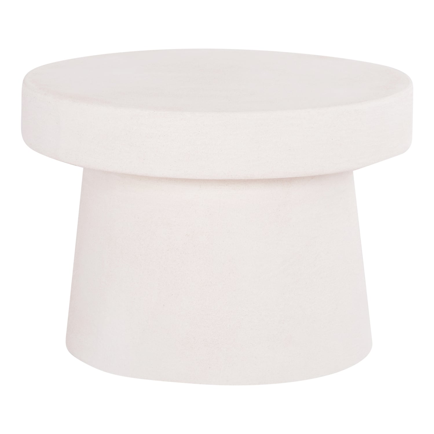 trapezi-salonioy-stroggylo-fb918051-mdf- ΤΡΑΠΕΖΙ ΣΑΛΟΝΙΟΥ ΣΤΡΟΓΓΥΛΟ ΣΕΙΡΑ SANTORINI HM18051 MDF ΣΕ ΥΠΟΛΕΥΚΟ ΧΡΩΜΑ Φ60x42,5Υεκ. - Image 1