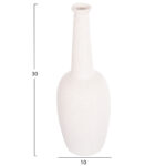 ΕΠΙΤΡΑΠΕΖΙΟ ΚΕΡΑΜΙΚΟ ΔΙΑΚΟΣΜΗΤΙΚΟ ELENDIL HM4592.01 ΥΠΟΛΕΥΚΟ ΚΡΥΣΤΑΛΛΙΚΟ Φ10x30Υ εκ - Image 2