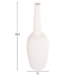ΕΠΙΤΡΑΠΕΖΙΟ ΚΕΡΑΜΙΚΟ ΔΙΑΚΟΣΜΗΤΙΚΟ ELENDIL HM4591.01 ΥΠΟΛΕΥΚΟ ΚΡΥΣΤΑΛΛΙΚΟ Φ12x39.5Υεκ - Image 2