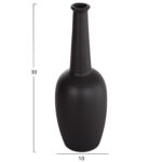 ΕΠΙΤΡΑΠΕΖΙΟ ΚΕΡΑΜΙΚΟ ΔΙΑΚΟΣΜΗΤΙΚΟ ELENDIL HM4592.02 ΜΑΥΡΟ ΜΑΤ Φ10x30Υεκ - Image 2