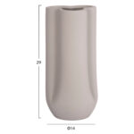 ΕΠΙΤΡΑΠΕΖΙΟ ΚΕΡΑΜΙΚΟ ΔΙΑΚΟΣΜΗΤΙΚΟ GLAZE HM4612.03 ΓΚΡΙ ΜΑΤ Φ14x29Υεκ - Image 2